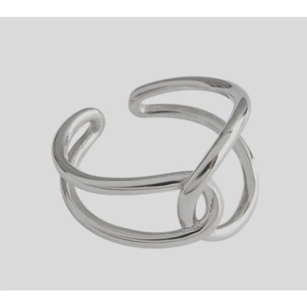 Knot Adjustable Ring |‎ 925 Sterling Silver